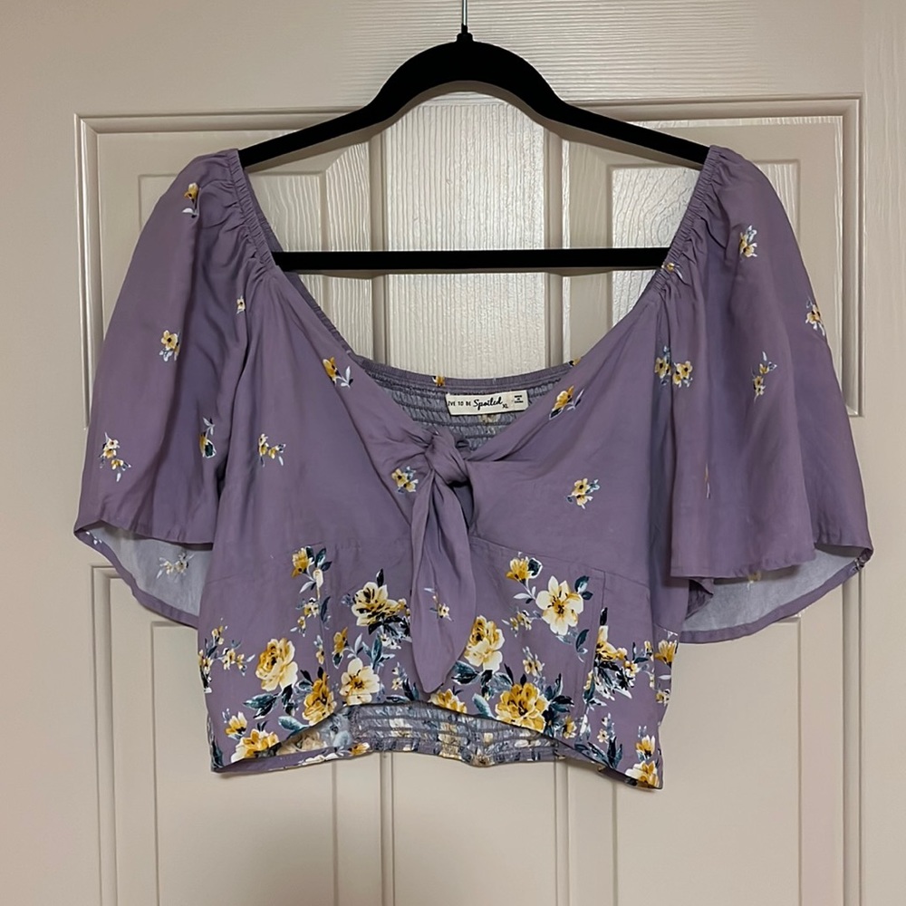 Purple Flower Top